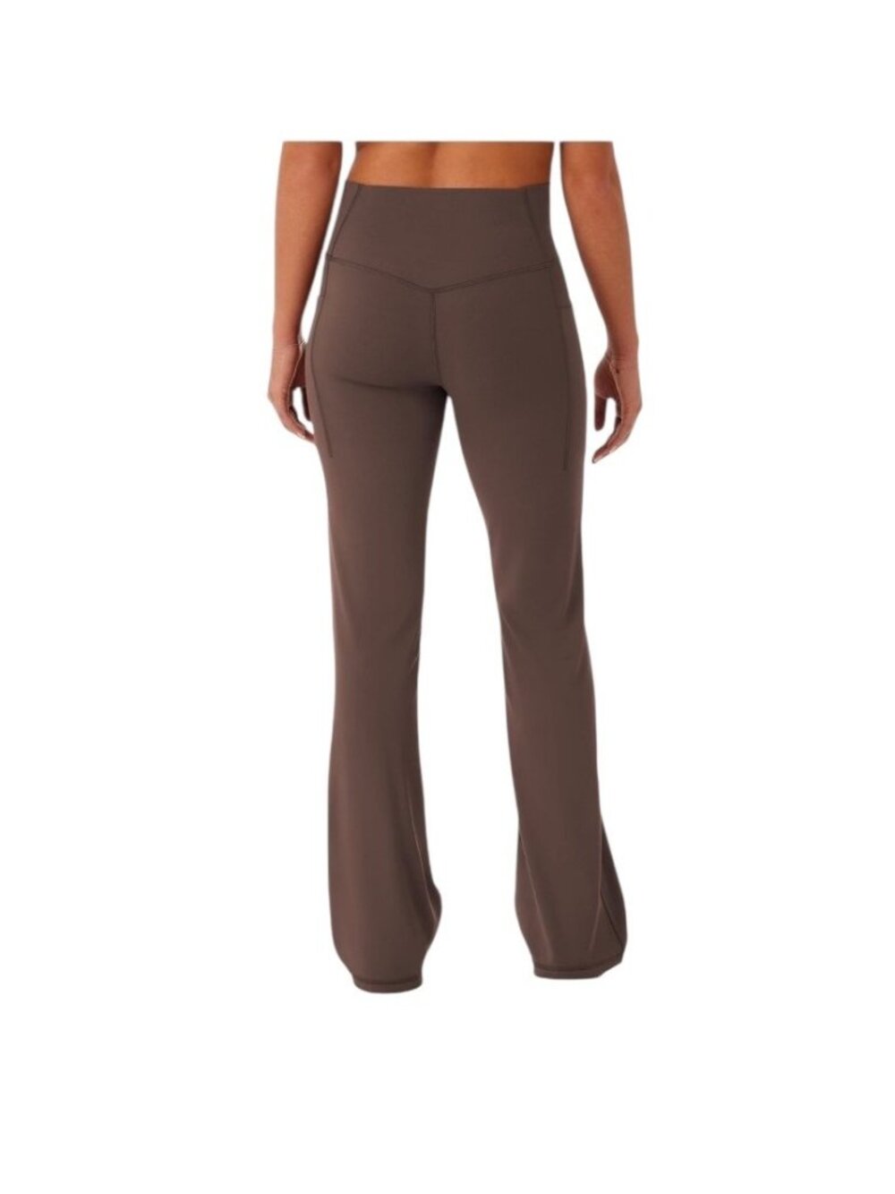 Makers Market Everyday Flare Yoga Pants Brown Size XL Athletic Gym Workout Cute - Picture 9 of 13